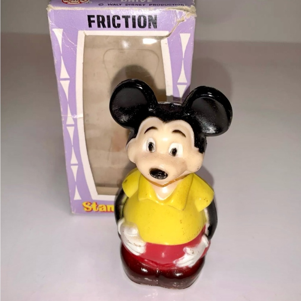 Vintage 1960s Marx Walt Disney DONALD DUCK Friction Stand up Toy in Original Box